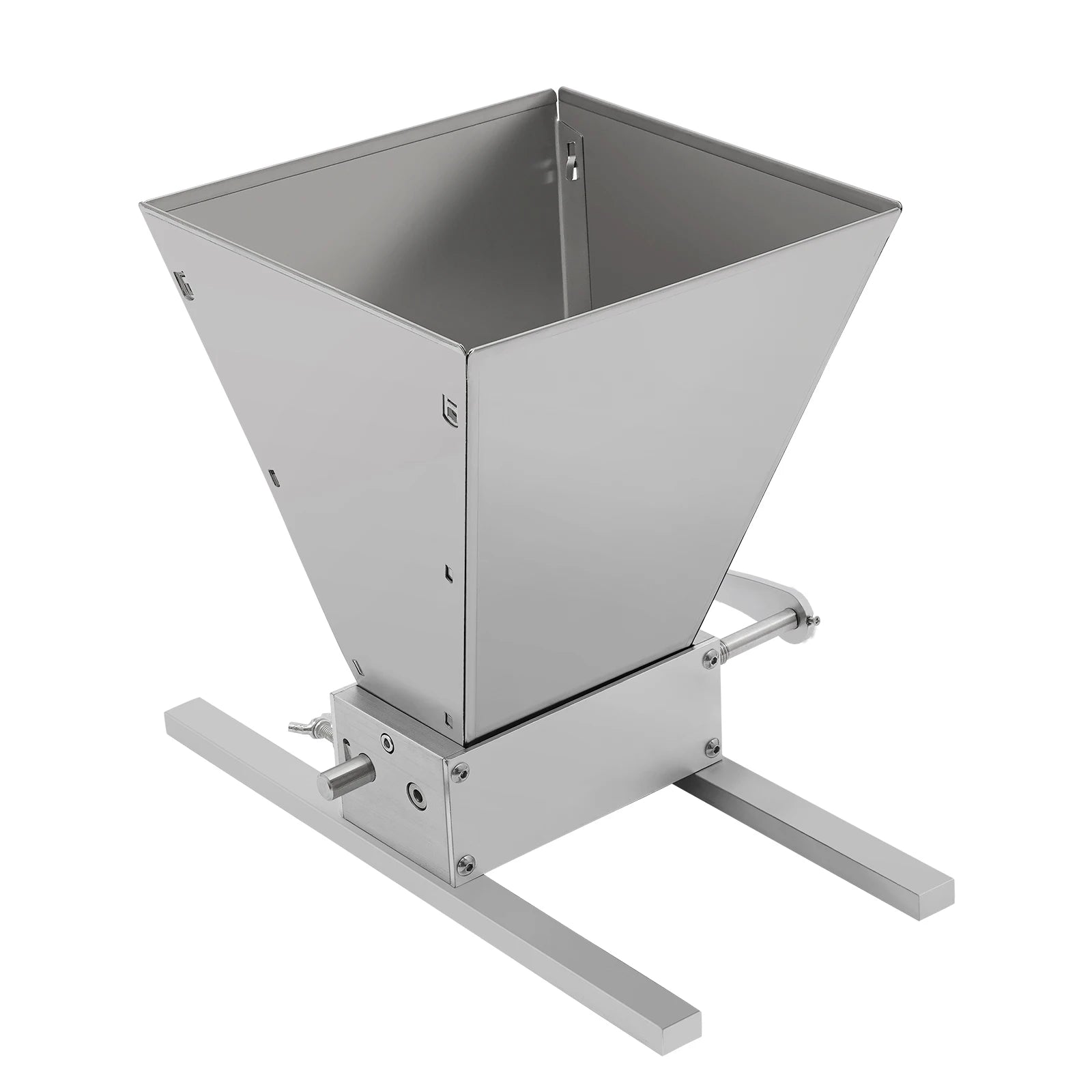 4L/1.06gal Grain Grinder Manual Crank Adjustable Granularity Stainless Steel For Milling Barley, Wheat, And Other Grains