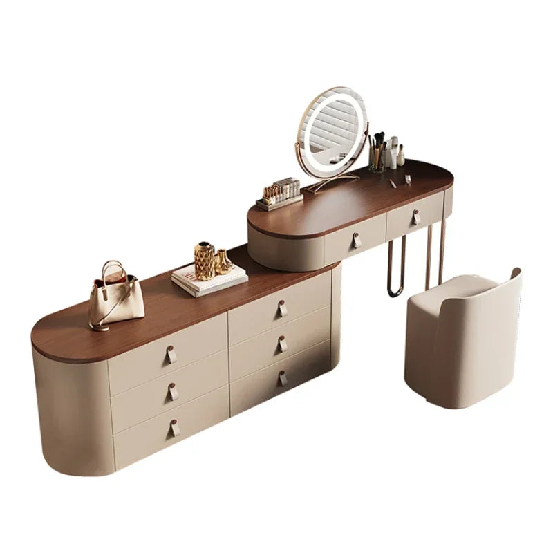 Bedroom Set Furniture Makeup Chair Bedside Table Dresser Items Minimalist Hotel Luxury Salon Vanity Tocadores Dressing Rooms