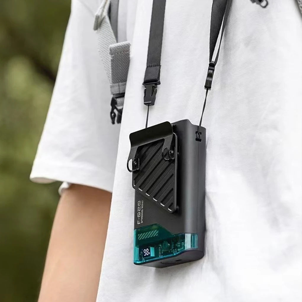 Multi functional Portable Hanging Neck Fan 4 IN 1 Rechargeable Waist F