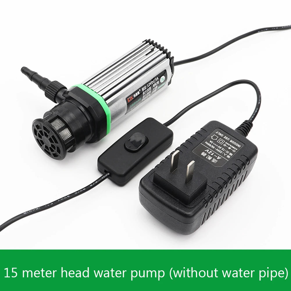 DC 12V Submersible Water Pump Ultra-quiet Bottom Suction Water Pump Multifunctional for Car Washing Fish Tank Flower Watering