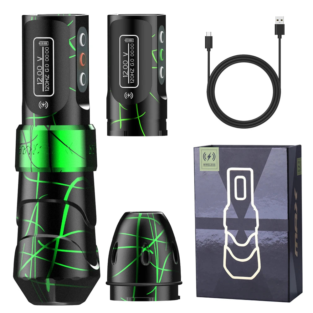 Wireless Tattoo Pen Machine with 2400mAh Battery for Artists