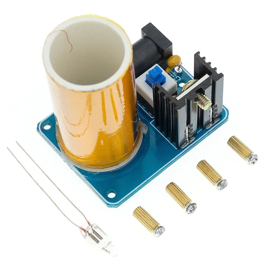 1-10pcs BD243 Mini Tesla Coil Kit Magic Props DIY Parts Empty Lights Technology Diy Electronics BD243C