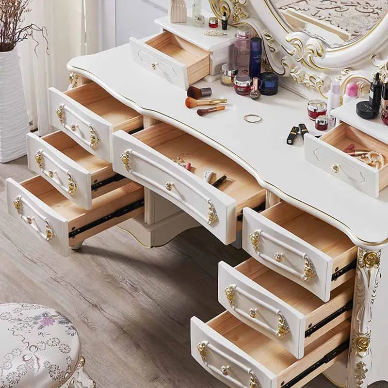 Modern Box Drawers Dresser Eithe Bedroom Girl Large Luxury White Dressing Table Makeup Living Room Comoda Pra Quarto Furniture