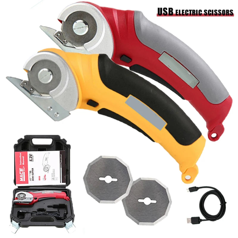 Cordless Electric Scissors Multi Electric Cutter Shear For Cardboard Leather Fabric Cloth SewingCarpet Electric Cutting Tool 4v