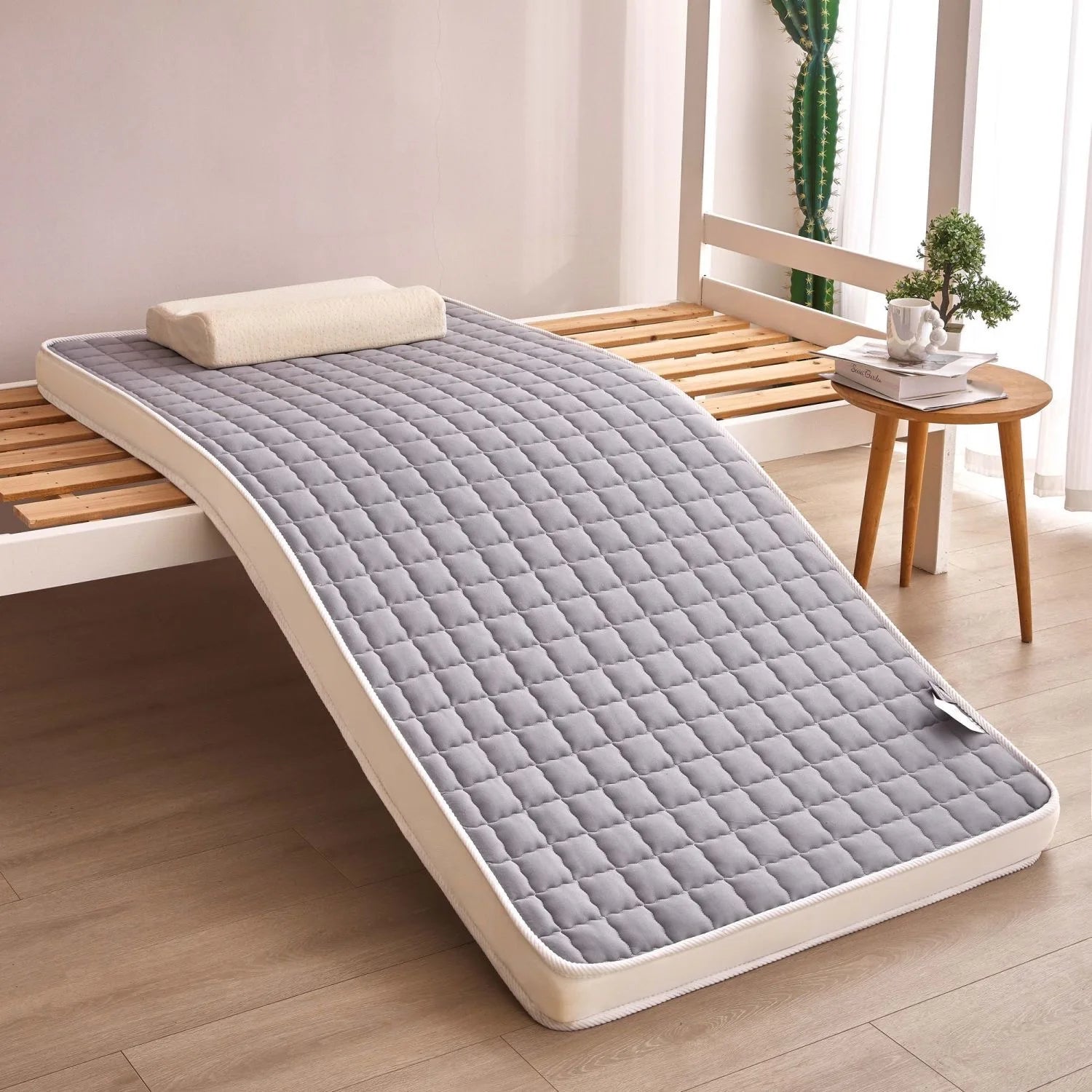 VESCOVO Foam Latex Soft Bed Topper 160*200 Memory Foam Tatami Floor Mat Children Bed Mattress Topper 180*200