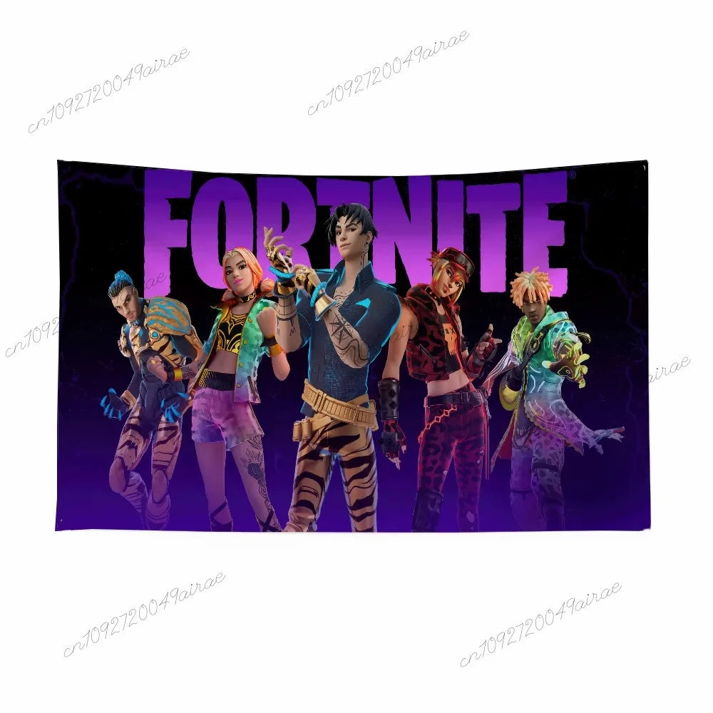Funny Flag Garage Decorative Flags Banner F-Fortnites Hippie Wall Tapestry Wall Art Decor Background Cloth Aesthetic Room Decor