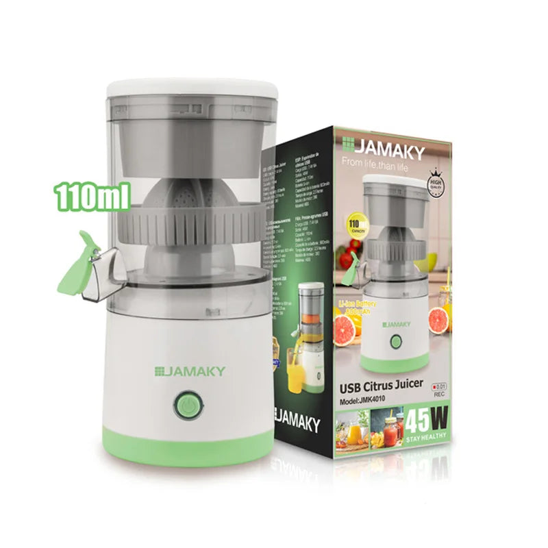 Portable USB Charging Juicer Kitchen Fruit Juicer Blender Household Small Orange Juice Pulp Juice Separator Squeezer