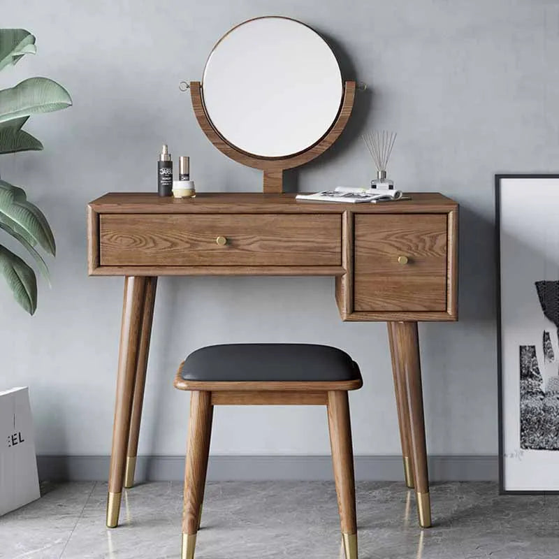 brown girl bedroom dresser eithe drawers box stool Small Hotel Dressing Table Storage Living Room Schminktisch Furniture