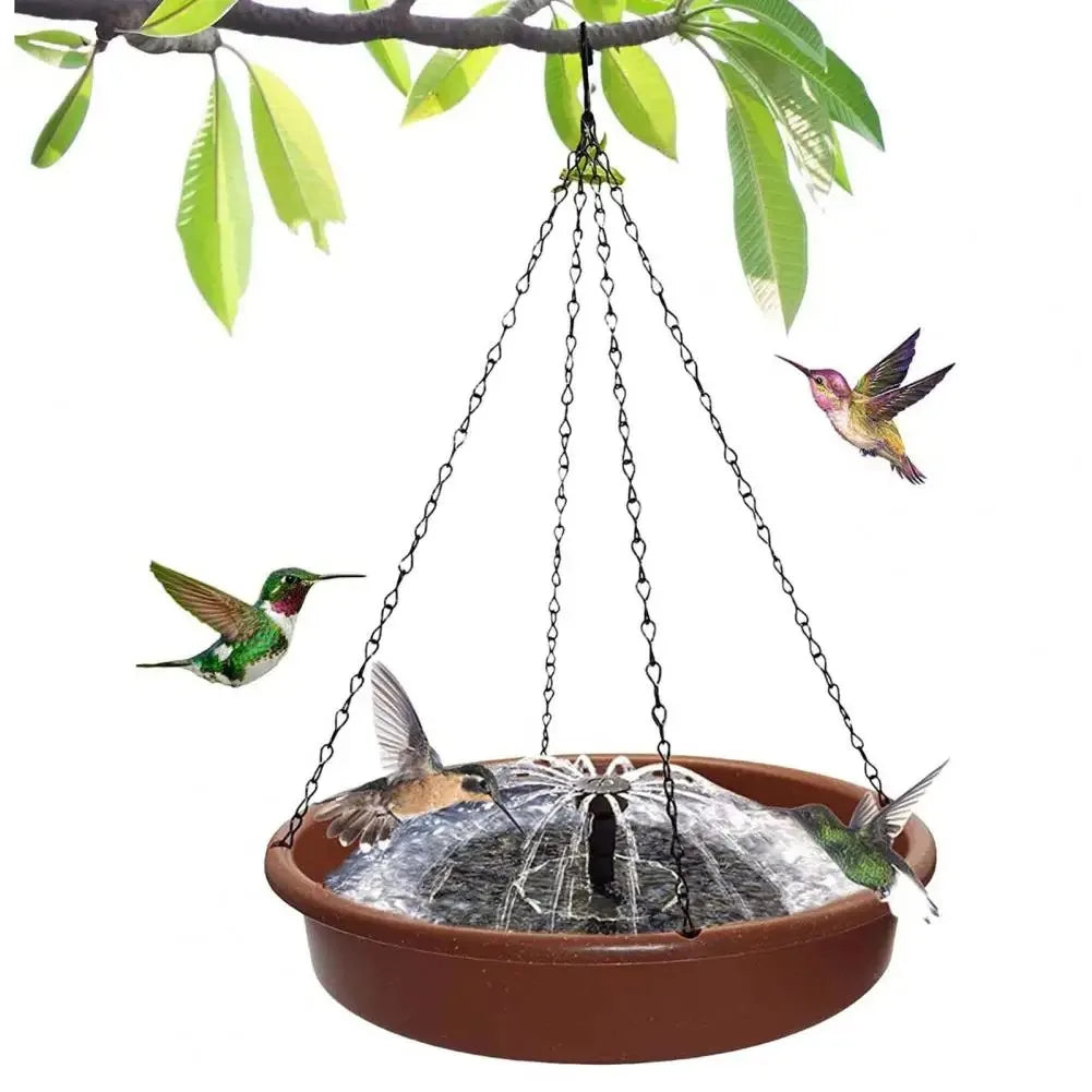 13/16/18cm Floating Solar Panel Solar Fountain Pump Bird Baths Garden Outdoor Water Pool Pond Decor（Only fountain without basin）