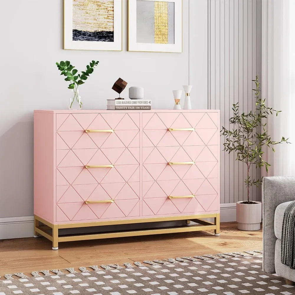 Dresser for Bedroom  TV Stand Dressers Chest of Drawers for Hallway Entryway