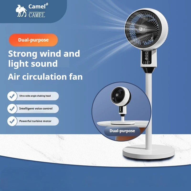 Circulation Quiet Powerful Floor Fan with Remote Control Adjustable He