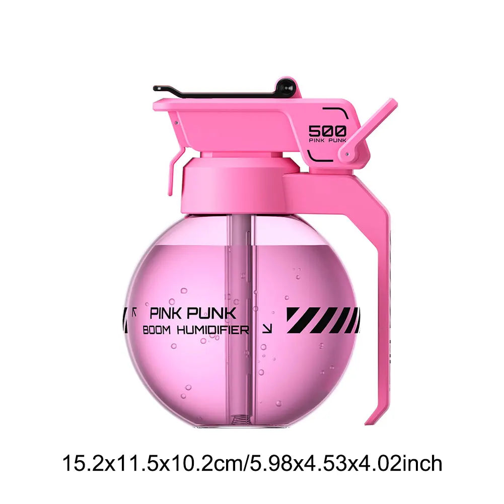 Grenade Air Humidifier Cyberpunk Decorative Cool Mist Humidifier Air Diffuser Humidifier for Home Office Creative Esports Gifts