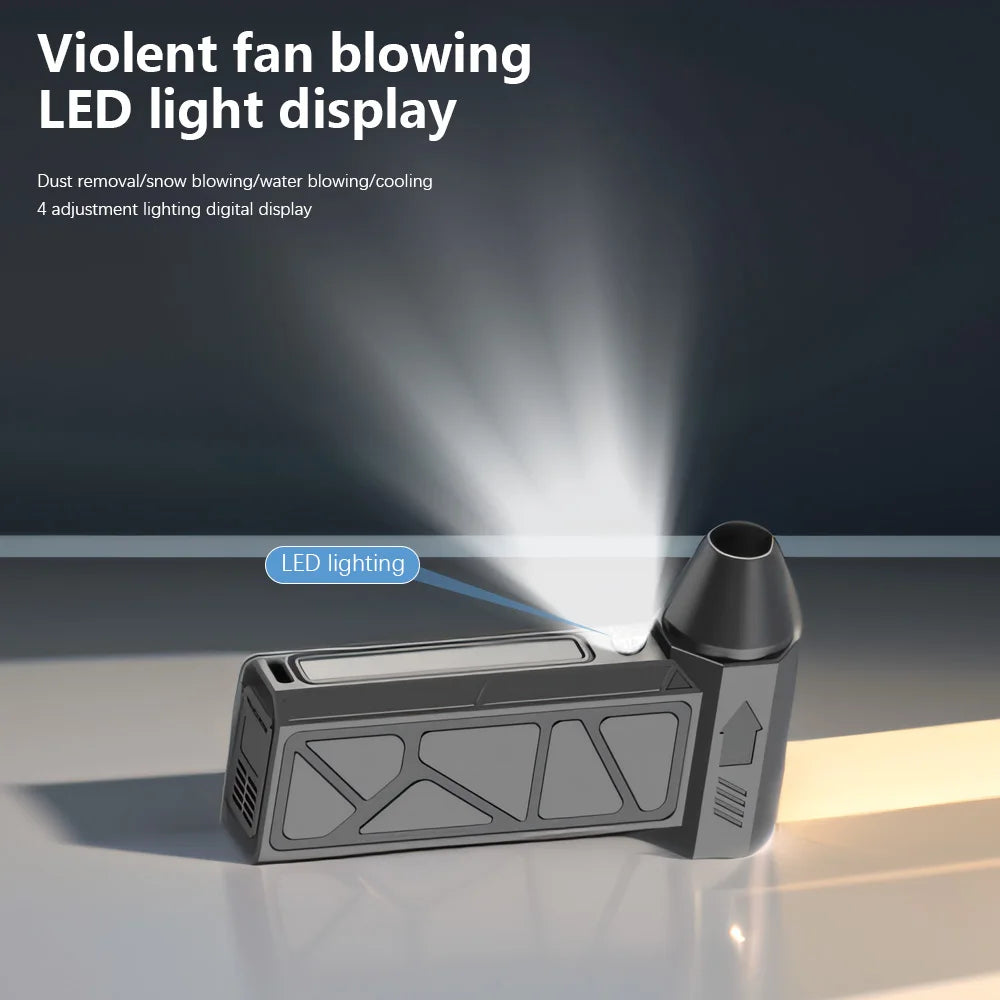 Mini Turbo Jet Fan Air Blower 80000RPM Brushless Motor Handheld Duct Fan with Adjustable Wind Speed 52M/S Cleaning Tool New
