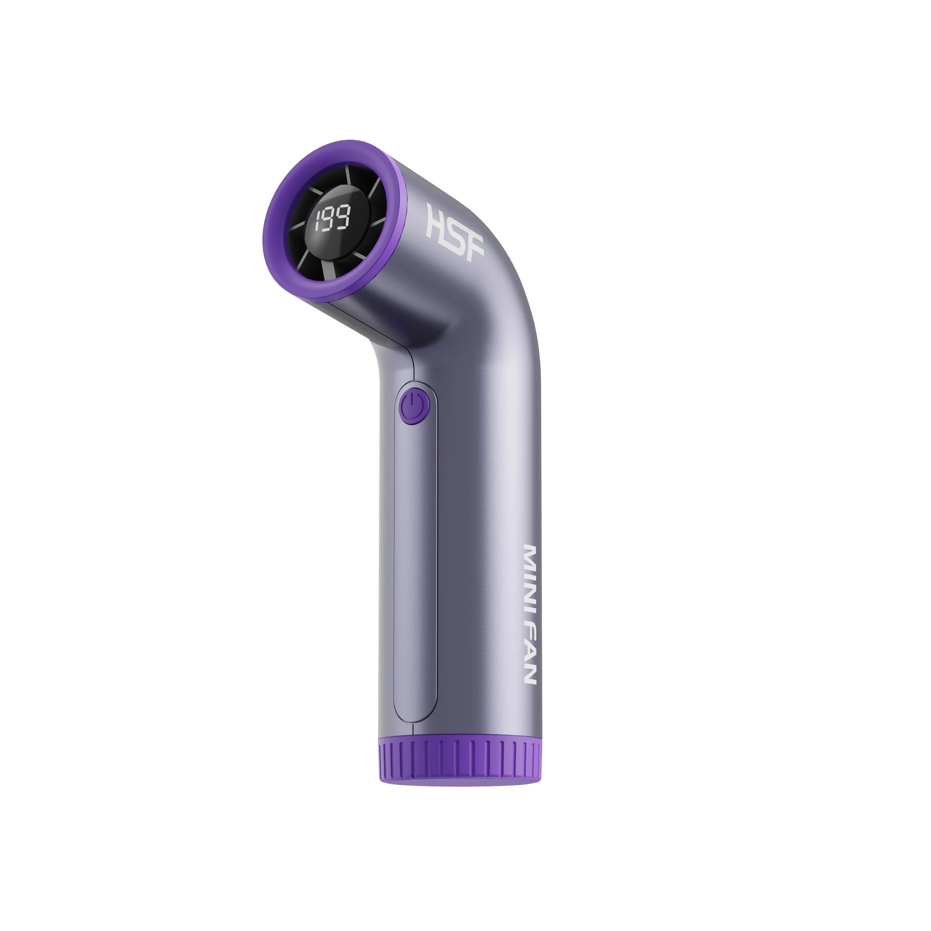 4000mAh Handheld mini fan 199 speed turbo digital display infinitely variable speed outdoor portable fan USB charging