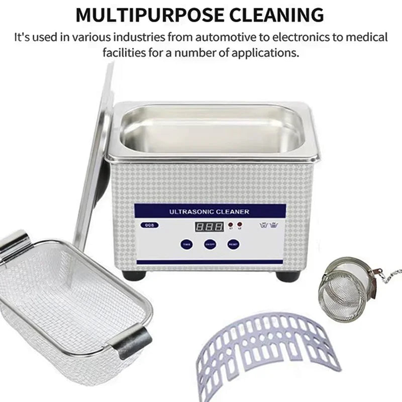 800ml Ultrasonic Cleaner Glasses Ultrasonic Cleaning Device Jewelry Ultrasound Cleaner High Frequency Ultrasonic Washing Bath