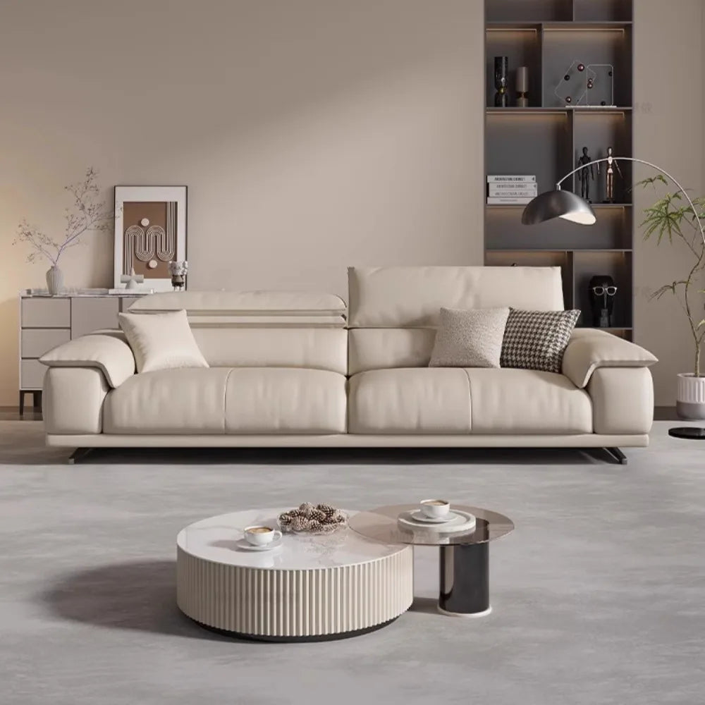Luxury Genuine Italian Leather Sofa