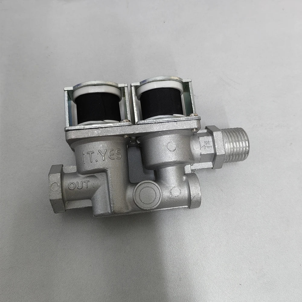 Universal Solenoid Valve Replacement For Gas Oven Double Solenoid Valve 24V with thread adapters Valve Repair Parts