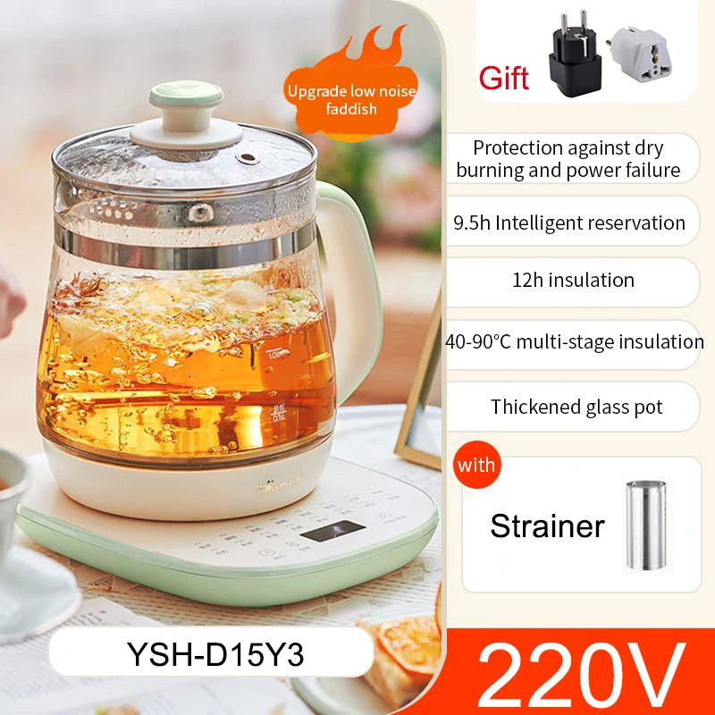 2025 New Health Pot Household Multi functional Electric Water Pot Boiling Water Flower Tea Pot Office Tea Cooking Small Set