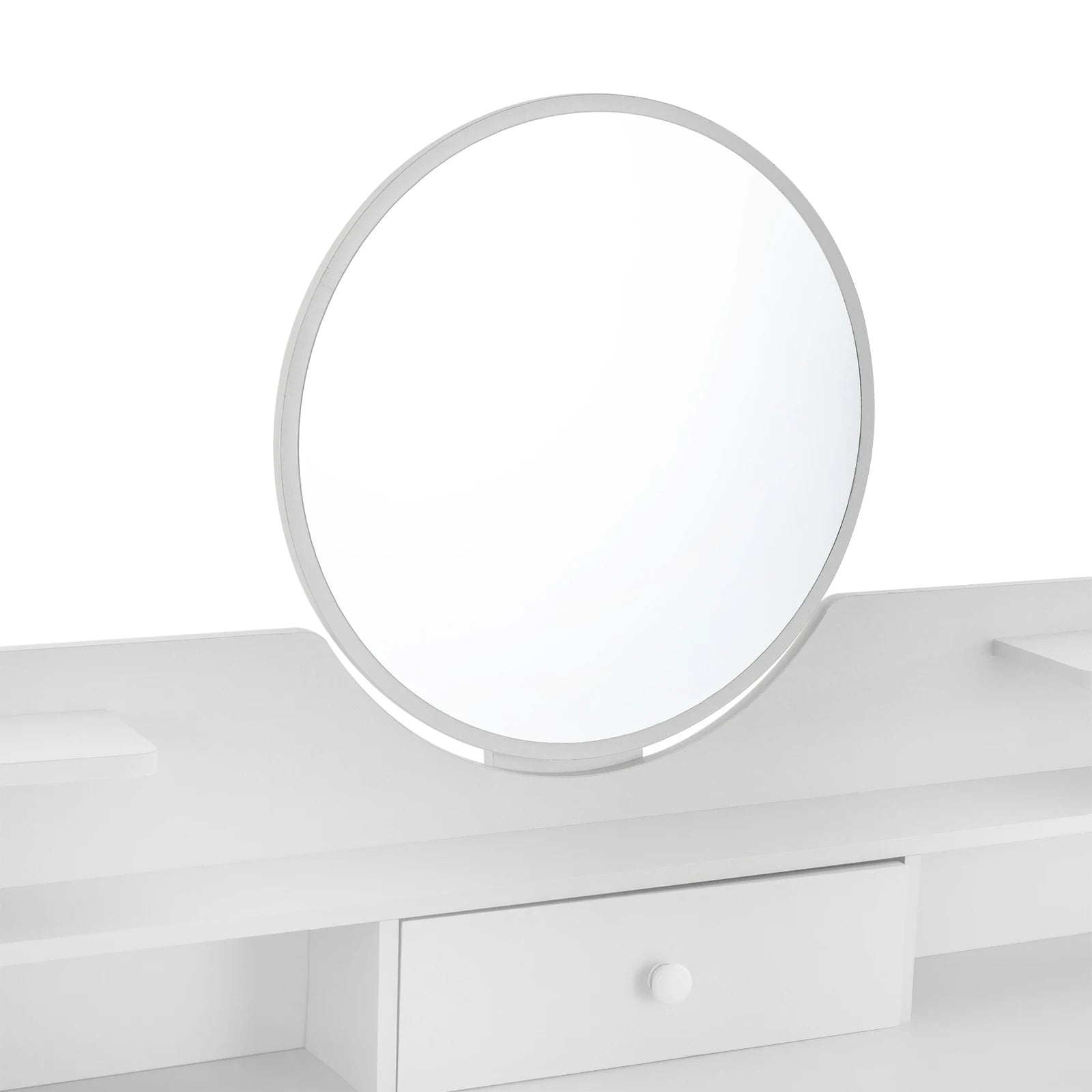 White Vanity Dressing Table or Makeup Desk with 3-Drawers & 1 Door