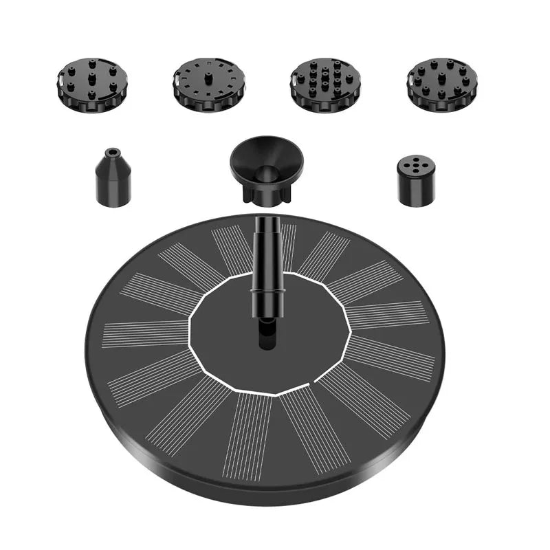 Solar Power Bird Bath Fountain Pump Water Fountain Pool Pond Solar Powered Colorful Fountain Floating Home Decoration for Garden