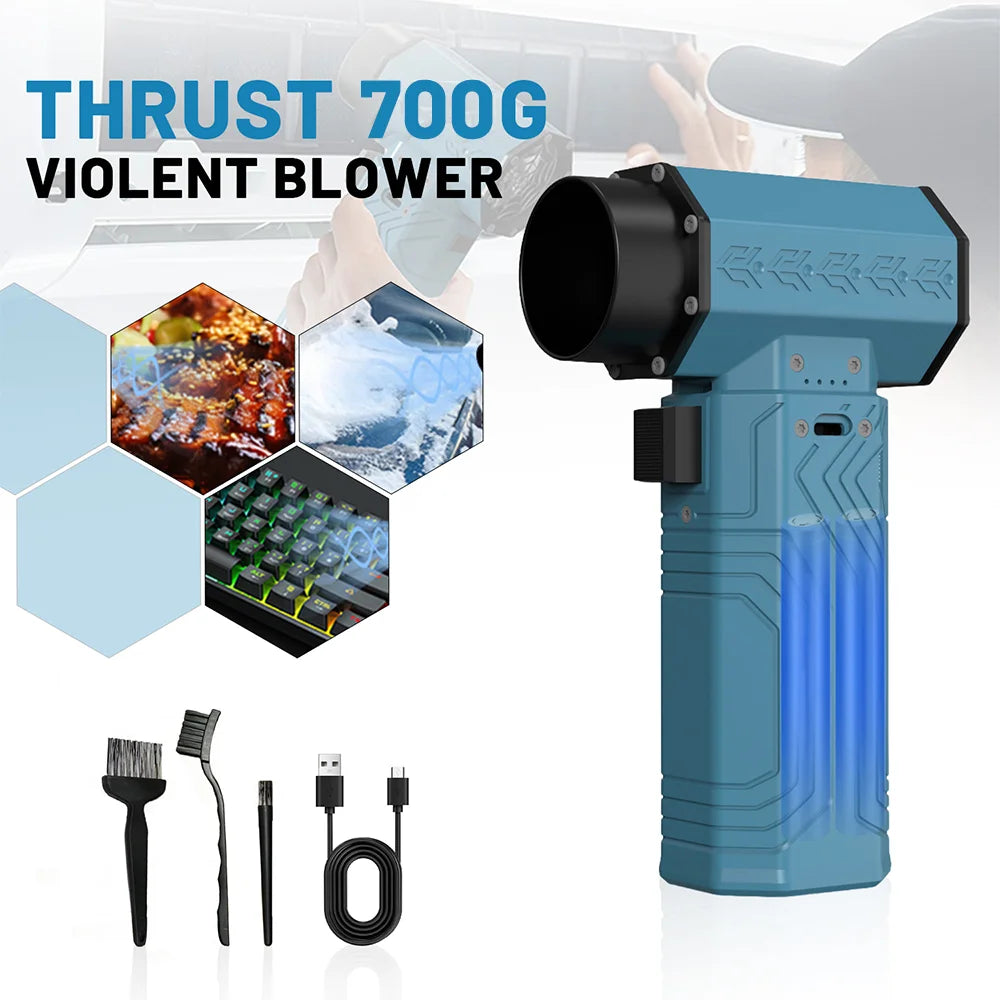 Powerful Turbo jet fan Violent Turbo Fan Car Violent Air Gun 600g Thrust Stepless Speed 70m/s High Power Turbofan Leaf Blower