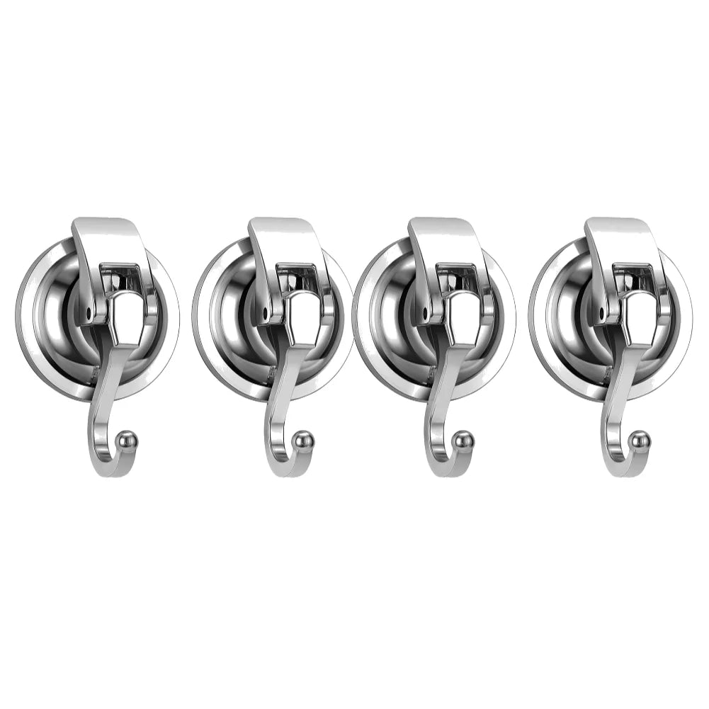 2-6Pcs Heavy Duty Vacuum Suction Cup Hooks Reusable Towel Holder Removable Towel Hooks Suction Hangers for Bathroom Kitchen