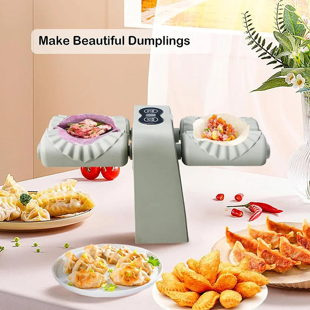 Electric Dumpling Maker Machine Double Head Dumpling Mould Automatic Press Dumpling Skin Mould Manual Accessories Kitchen Tool