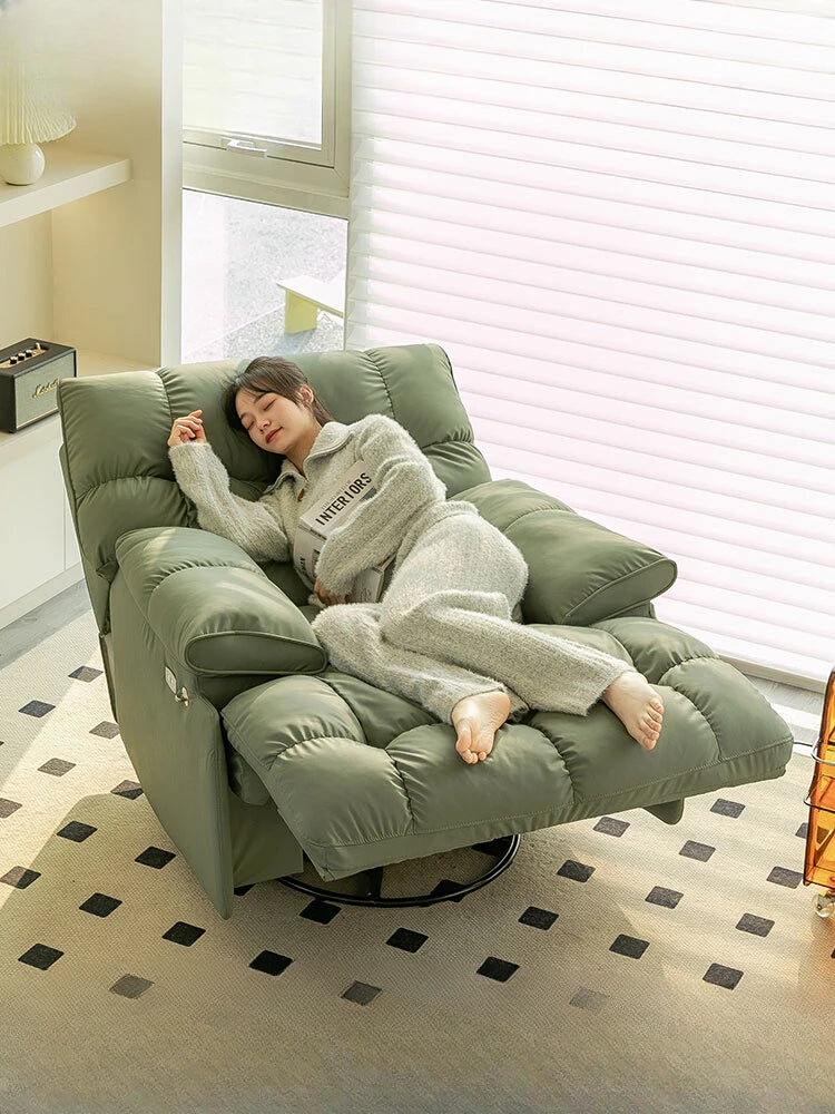 NEW Modern simple lazy sofa first-class space electric cabin, living room multi-functional recliner
