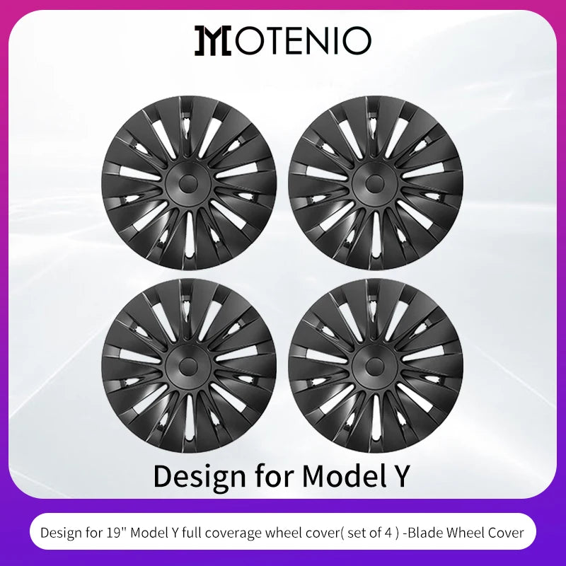 4PCS Full Coverage Blade Wheel Cover for Tesla Model Y (2020-2024)