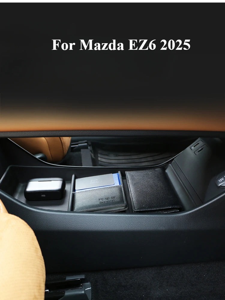 Center Console Storage Box Central Control Lower Organizer Tray for Mazda EZ6 2025 Car Interior Tidying Accessories