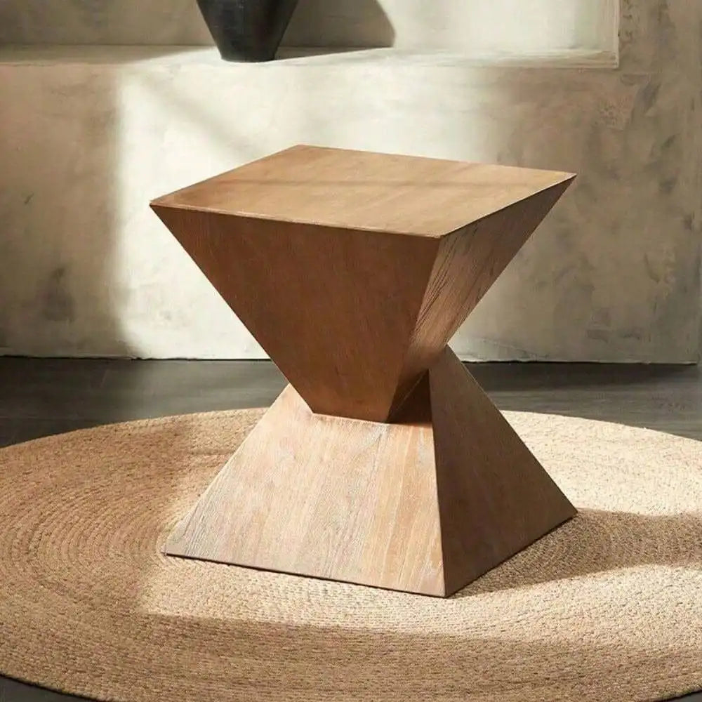 Antique Vintage Concrete Art Deco Occasional Table Side Lamp Table Plant Stand