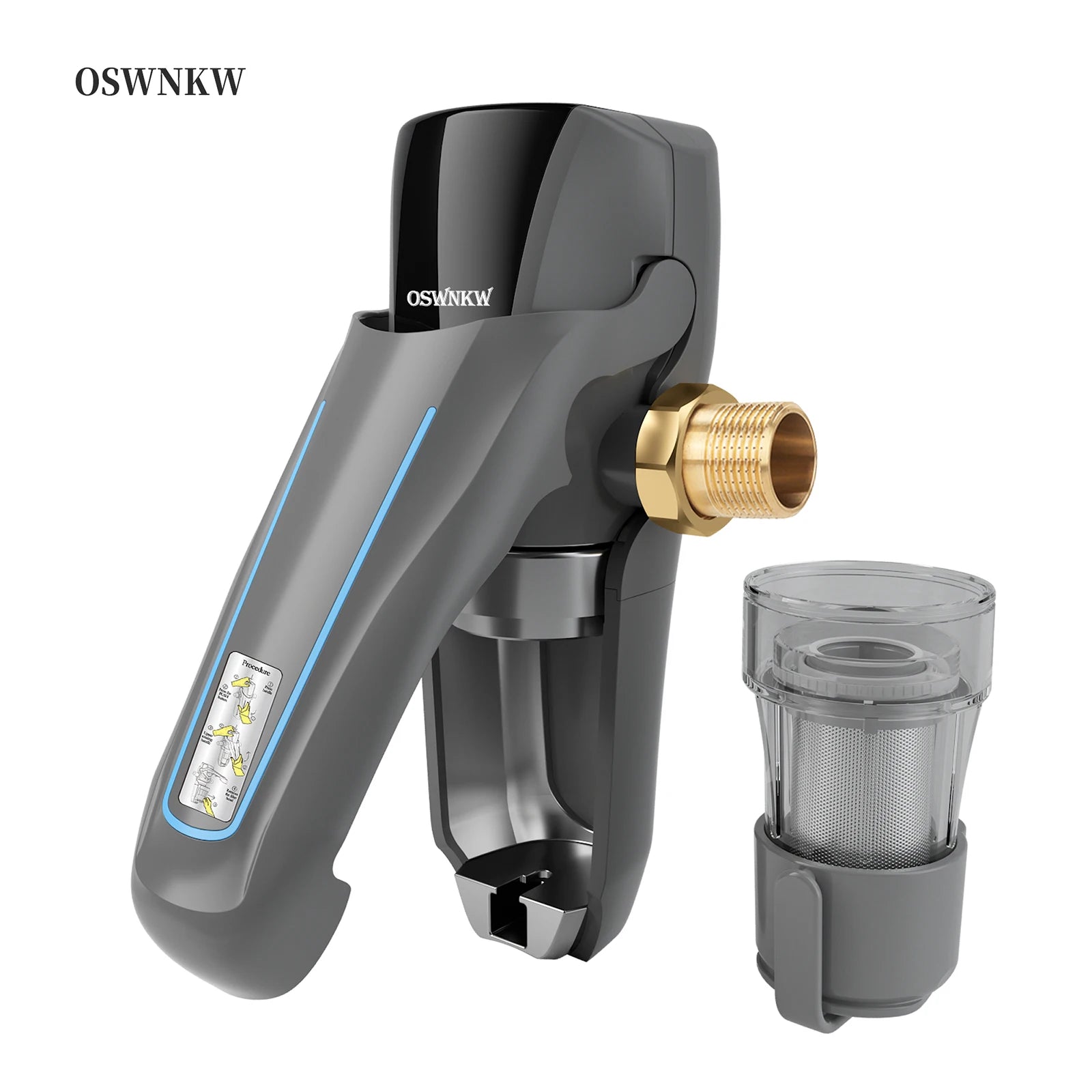 Whole House Sediment Water Filtration System 40 Micron Filter with Qui