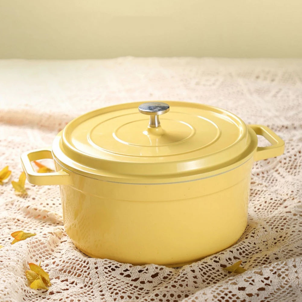 Nonstick Heat Preservation Cookware with Lid Mini Cast Aluminum Pot Casserole Dutch Oven Cast Aluminum Pot Home Cooking Cookware