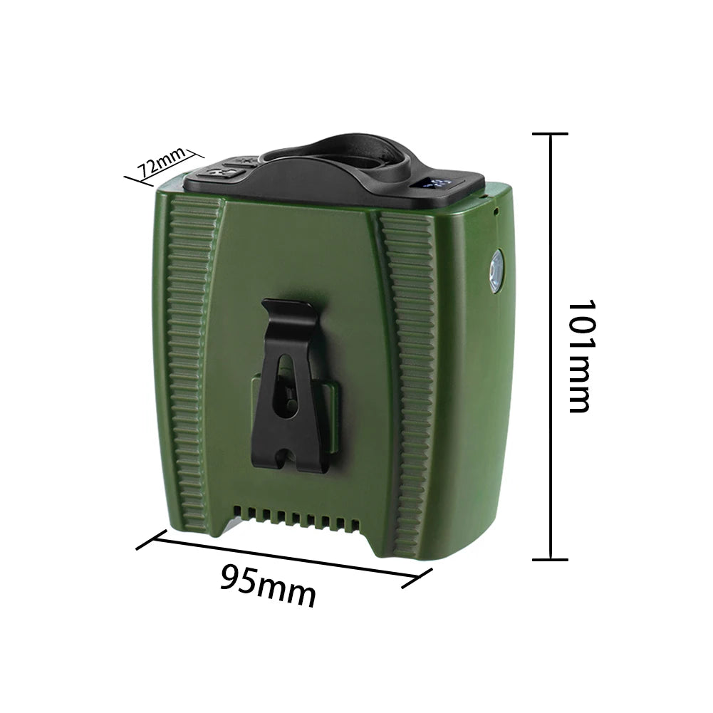 Portable Waist Fan Rechargeable 5 Speeds Wearable Belt Fan LED Digital