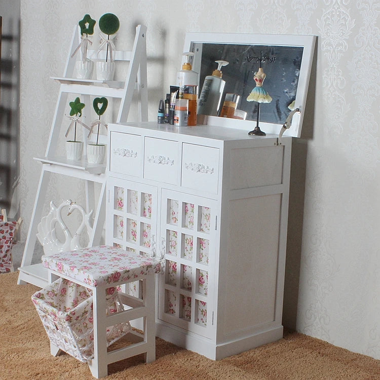 Wood Girl Drawers Dresser Eithe Box Women Nordic Large White Dressing Table Storage Mirror Modern Comoda Pra Quarto Furniture