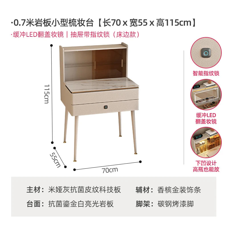Small Drawers Dressing Table Bedroom Makeup Stool Luxury Vanity Table Corner System Cheap Penteadeira Lounge Suite Furniture