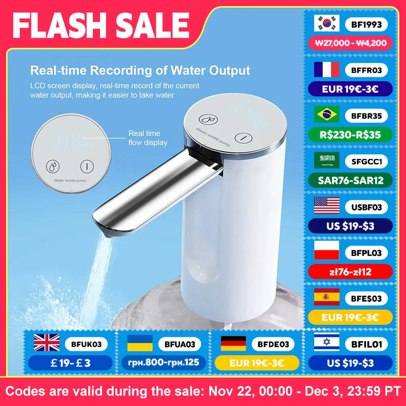 New Arrival Home Gadgets Smart Home Gadgets Electric Water Pump Foldin