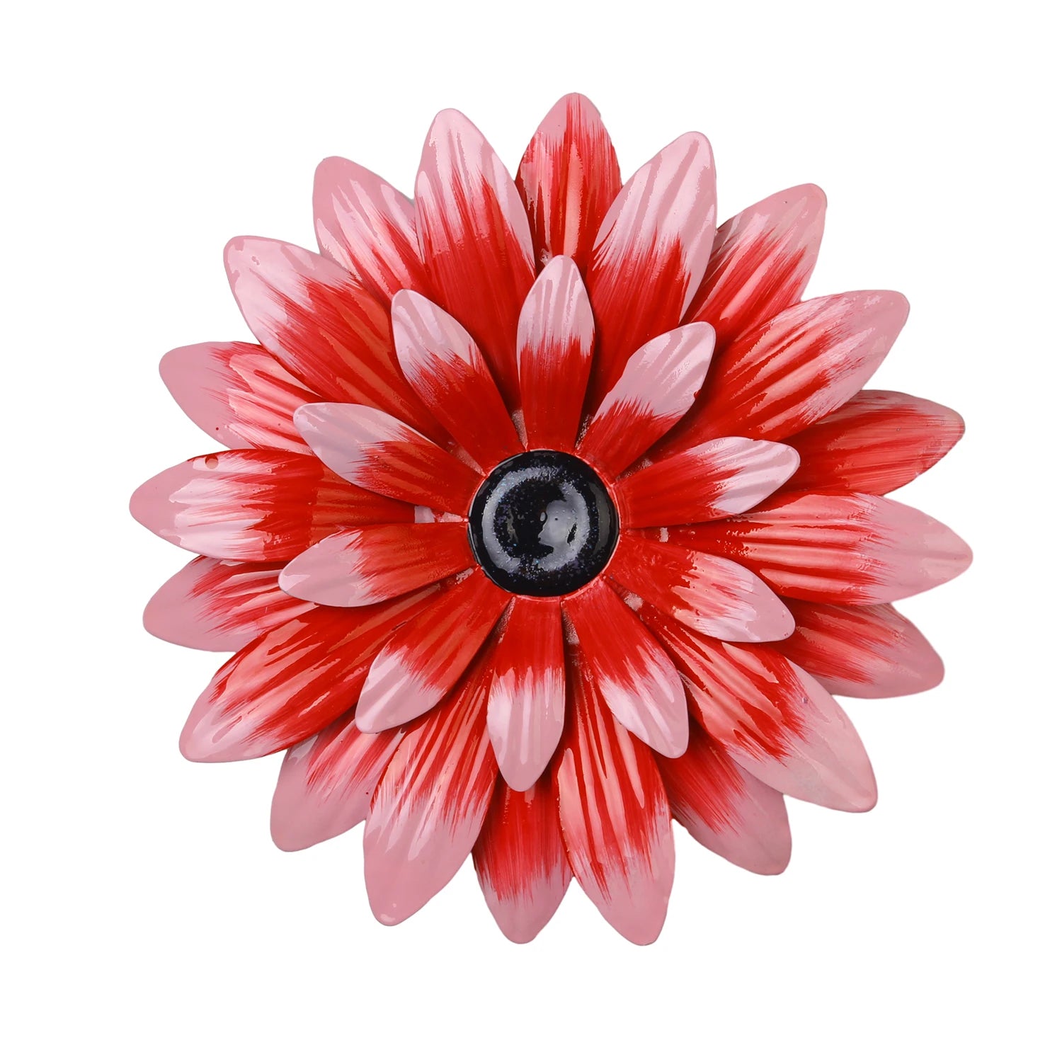 1pc Metal Iron Sunflower Wall Decor, 8-Inch Colorful Outdoor Garden Decorations, Creative Villa Yard Art Hangings, Festive Holid
