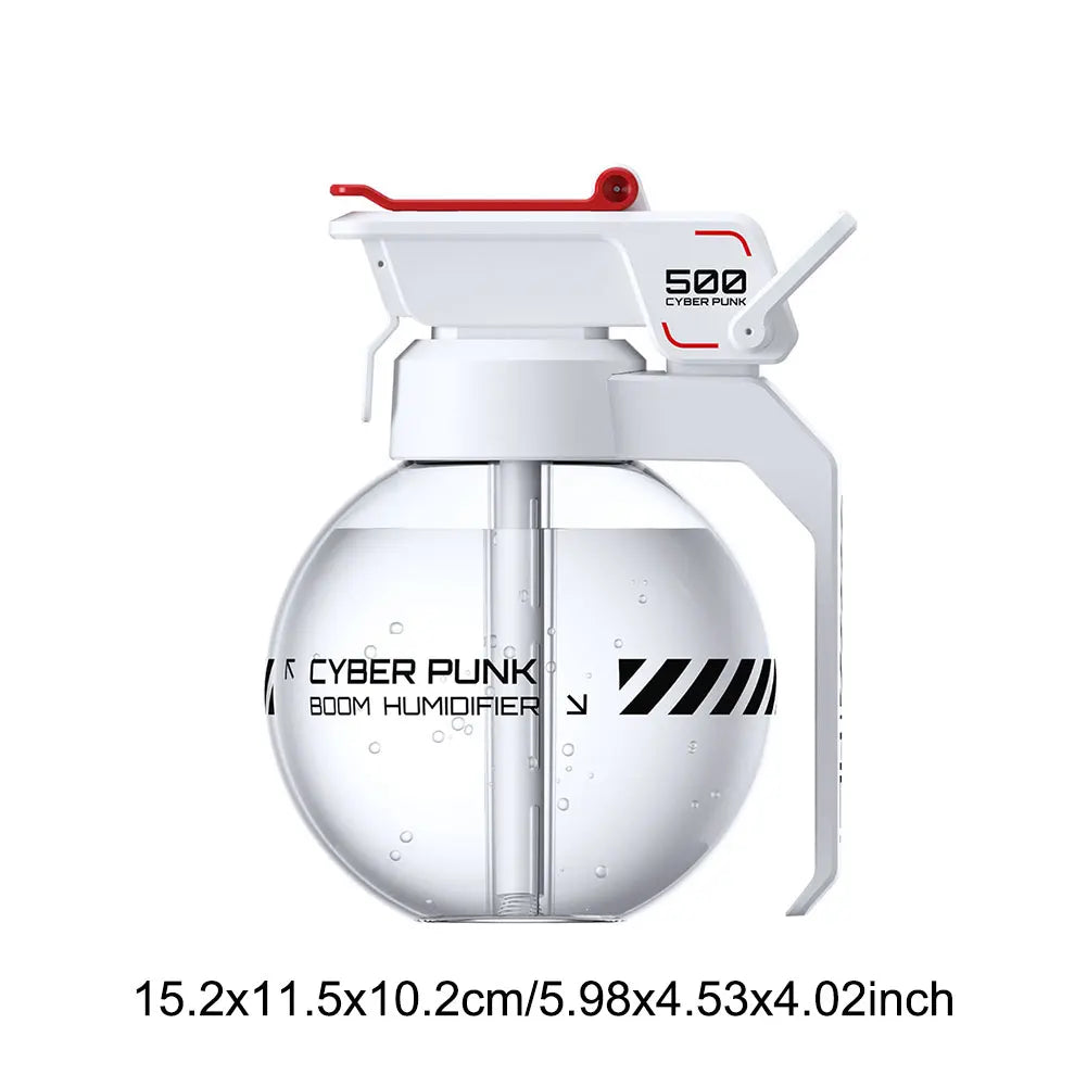 Grenade Air Humidifier Cyberpunk Decorative Cool Mist Humidifier Air Diffuser Humidifier for Home Office Creative Esports Gifts