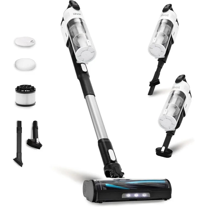 LEVOIT Cordless Vacuum Cleaner,Stick Vac with Tangle-Resistant Design,Up to 50 Minutes,Powerful Suction,Rechargeable,Lightweight