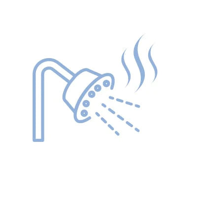 shower with hot water icon
