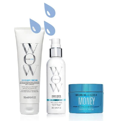 color wow conditioner, coconut cocktail and money masque products