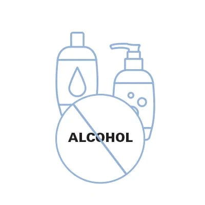 no alcohol icon with two bottles in the background