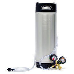 5 Gallon Corny Keg with single body regulator and picnic tap