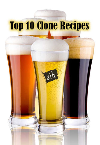 These are our top 10 clone recipe kits on Adventures in Homebrewing