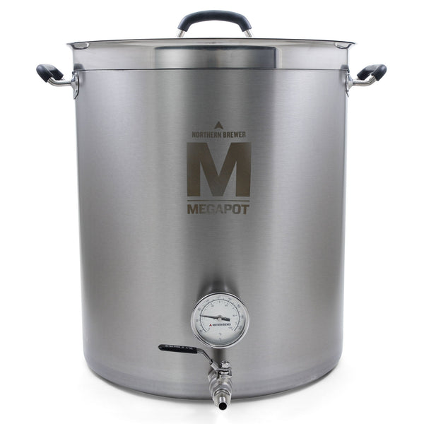 MegaPot 1.2 Brew Kettle 10 Gallon with Ball Valve and Dial Thermometer –  F.H. Steinbart Company