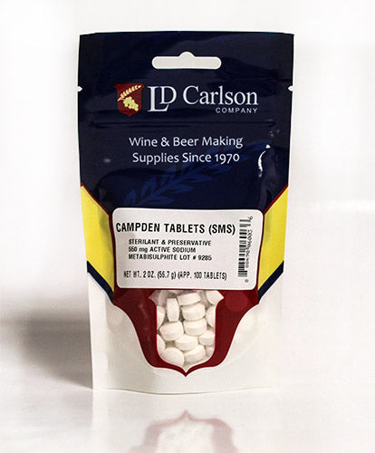 Sodium Metabisulphite Campden 550mg Tablets (100 ct.)