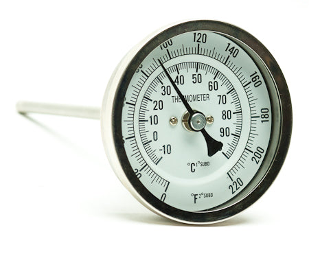 Brew Kettle Dial Thermometer with 2.5 in. Stem