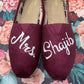 Sparkly Sangria Wedding Shoes