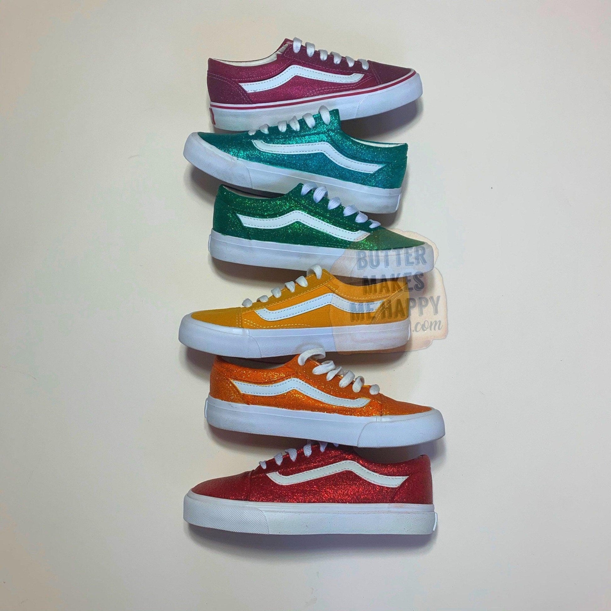 Pick Your Color - Sparkly Skool Vans – ButterMakesMeHappy